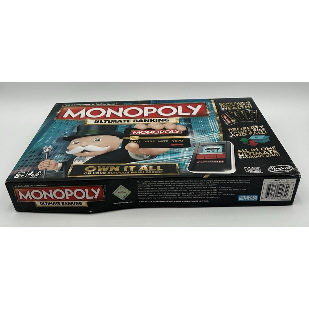 Monopoly Ultimate Banking Complete Unit Works Hasbro 2016 Electronic Finance - Picture 12 of 14